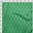 thumbnail image 4 of oneOone Viscose Jersey Sea Green Fabric Geometric Ogee Quilting Supplies Print Sewing Fabric By The Yard 60 Inch Wide, 4 of 4