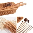 thumbnail image 3 of 2Set Carbonize Bamboo Knitting Needles Set Single Pointed Crochet Kit Smooth Crochet Arts Craft Needle Tool Saddle Brown 345~360mm 1pair/bag 18bag/set, 3 of 7
