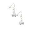 thumbnail image 3 of Delight Jewelry Silvertone Mini Megaphone Silver tone Infinity French Earrings, 3 of 4