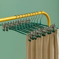 thumbnail image 1 of 5Pcs Pants Drying Rack Space Saving Drying Hanger with Metal Clip Stainless Steel Hanger for Pants Trousers  Light Blue Bold, 1 of 7