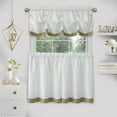thumbnail image 2 of Achim Lana Indoor Polyester Light Filtering Solid Tier & Valance, Tan, 58-in W x 36-in L, 2 of 4