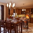 thumbnail image 2 of Giantex Wine Bar Stand, 16th Century Italian Wood Globe Rack, Liquor Bottle Shelf wi/Wheels, 2 of 10