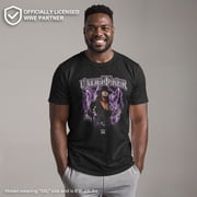 Men's WWE Undertaker Purple Lightning Logo Graphic Tee Black Large