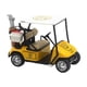 thumbnail image 1 of Modelo de carrito de golf, carrito de golf en miniatura, juguetes de carrito de golf de mesa, decoración de carrito de golf para niños Amarillo, 1 of 9