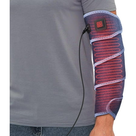 Elbow Heated Pad Wrap for Multiple Body Areas, Flexible Electric Heating Pads for Elbow Arm Wrist Ankle Leg Knee, Fast Heating Body Wrap Heated Brace with 3 Heat Settings and Long 78" Power Cord
