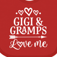 thumbnail image 4 of Inktastic Gigi and Gramps Love Me Girls Valentine Grandchild Girls Baby Bib, 4 of 4