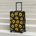 thumbnail image 2 of Lsque Sunflowers Printed Luggage Cover, Travel Luggage Protector,Scratch and Dirt Resistant, Fits 18-32 Inch Luggage -, 2 of 9