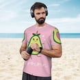 thumbnail image 4 of Wukai Cute Avocado Print Men's Short-Sleeved Mesh T-Shirt,Quick-Dry Short Sleeve Workout T-Shirt-X-Small, 4 of 8