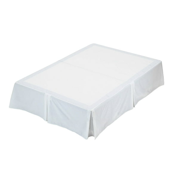 The Great American Store Bedding Easy on/Easy off 18-Inch Extra Drop Length 1800 Series Double Brushed 100% Microfiber Pleated Bed Skirt - Twin XL (Solid, White)