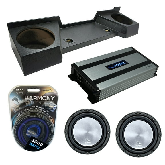 07-13 GMC Sierra Ext Cab Truck Harmony A122 Dual 12" Rhino Sub Box & HA-A800.1