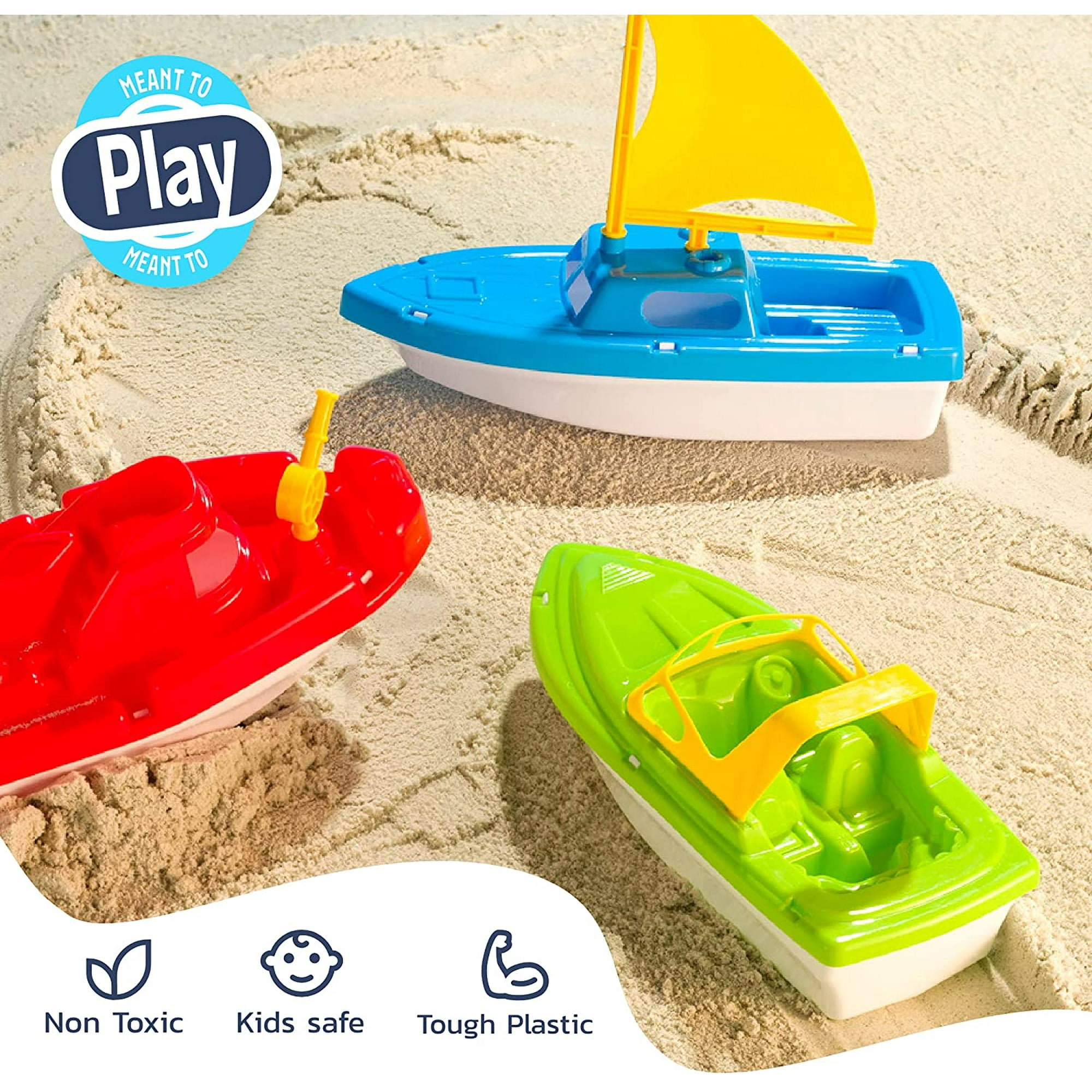 Lot De 5 Bateaux Pour Le Bain Des Enfants, Jouets Colorés