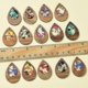 thumbnail image 5 of Pendants For Women 14Pcs 7 Colors Walnut Wood Resin Pendants with Glitter Powder 26-27s, 5 of 5