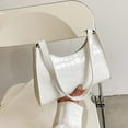thumbnail image 2 of Xfvqtps Womens Shoulder Bag Armpit Stone Pattern Retro Style Texture Grace Leather Handbag White, 2 of 3