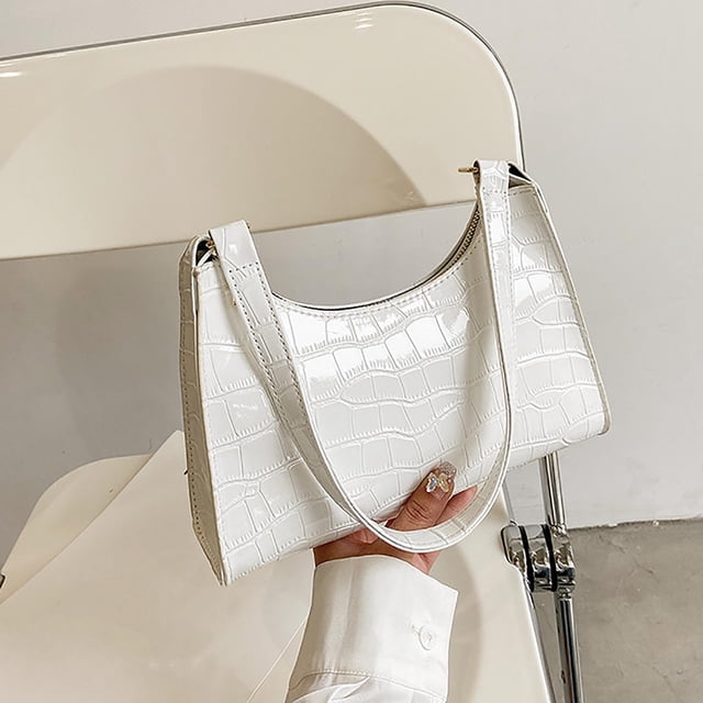 Sac Bandoulière à une Épaule Grande Capacité à Multiples Compartiments, Sac pour Femme en Cuir de Qualité Supérieure au Design Mode Résistant aux Déchirures, Sac à Main Polyvalent Sac d'Épaule pour Rendez-Vous Magasinage Voyage avec Fermeture Éclair,
