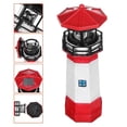 thumbnail image 3 of Estatua de jardín de faro solar con lámpara giratoria, escultura de faro solar de resina de 27 cm, adornos de jardín impermeables LED para exteriores, 3 of 5