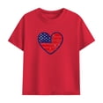 thumbnail image 2 of Boys & Girls 4th of July Outfit Sets Crewneck Short Sleeve Print T-Shirt & Shorts 2-Piece Sets for 4-14 Years, 2 of 8