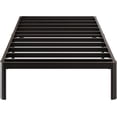 thumbnail image 5 of 12 Inch Twin Bed Frames with Rounded Corner Legs, 1000 LBS Heavy Duty Metal Twin Platform Bed Frame with Steel Slats Support, No Box Spring Needed, Noise Free, Easy Assembly, 5 of 8