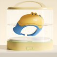 thumbnail image 7 of XIRQI 2026 New Baby Shower Cap for Kids Hair Washing Shield Toddler Bath Crown Hat Visor Baby Shampoo Cap Head Protector Cute Dinosaur Shape Protect Eyes and Ears[Blue], 7 of 7