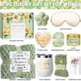 thumbnail image 2 of Birthday Gifts for Women Self-Care Gifts, 10 Pcs Vanilla Coconut Relaxing Spa Gift Basket Bath Set with Blanket, Mother's Day Gifts for Her, 2 of 9