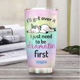 thumbnail image 2 of 20oz Unicorn Lover Get Over It Be Dramatic Tumbler Cup with Lid, Double Wall Vacuum Sporty Thermos Insulated Travel Coffee Mug, 2 of 6