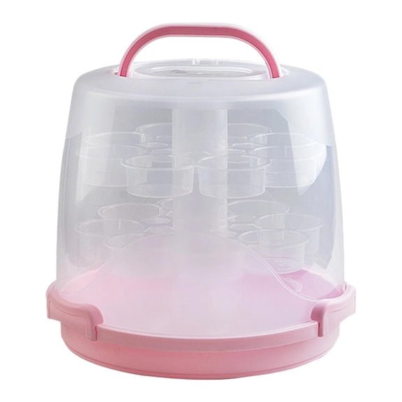 Roll Cake Container Tall Carrier Multi Layer Container Transparent PP Material for Graduation and Birthday Use