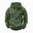 thumbnail image 2 of WXFAZCVU Boy's Hooded Sweatshirts Long Sleeve Hoodies Kids Quarter Zip Pullover with Pocket Size 14-15 Years, 2 of 4