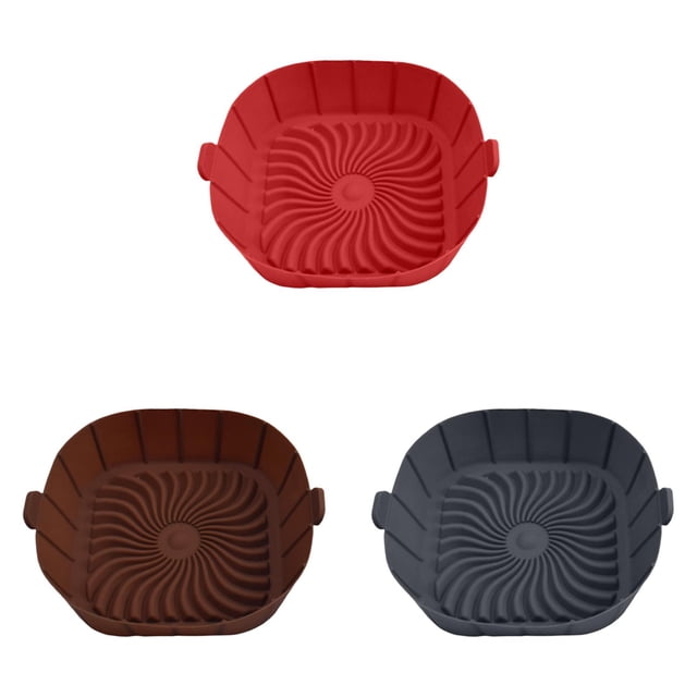 YWIYIUD 3PCS Portable and Practical AirFryer Liners Gift for Family Friends and Cooking Lovers NonStick and Reusable Airfryer Liners Accessories for Home and Restaurant