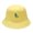 Yellow, variant on Quiet Utility Coastal Style Bucket Hat Wide Brim Breathable Sun Fisherman Cap Packable for Men Women Summer Travel