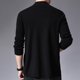 thumbnail image 5 of Gibobby Suéteres para hombre Suéter contra el Cuello Sudadera de Punto Cárdigan Chaqueta Deportiva con Cuello Alto(Negro,M), 5 of 5