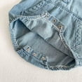thumbnail image 6 of Baby Jean Bodysuit Newborn Denim Rompers Cotton Short Sleeve Polos Jumpsuit with Pocket Collared Onesies Summer Outfits, Blue, 6-12 Months, 6 of 7