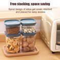 thumbnail image 4 of CAROOTU Plastic Food Storage Jar Tansparent Sealed Coffee Beans Tea Cereal Food Preservation Container Box, 4 of 6