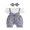 Blue, variant on BemeyourBBs Baby Girl 4th of July Outfit Baby Girls Patriot Independent Day Clothes Summer Romper Flag Print Faux Two-Piece Cute Bow Short Sleeve Jumpsuit with Headband Set