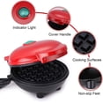 thumbnail image 5 of Mini máquina para hacer gofres para gofres individuales, croquetas de patata, paninis, desayunos, refrigerios u otros productos para llevar JM, 5 of 5