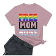 thumbnail image 5 of NJGRAE Summer Tops for Women Floral Print Summer T-Shirts Lgbt Shirt for Women Month Outfits S Graphic Tee Letter Print Top Women’S Ruffle Sleeve Tops S, 5 of 6