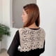 thumbnail image 5 of Chal pequeño para niños con falda y protector solar, de verano, de encaje fino, tejido a crochet, ahuecado y con cuello falso, 5 of 5