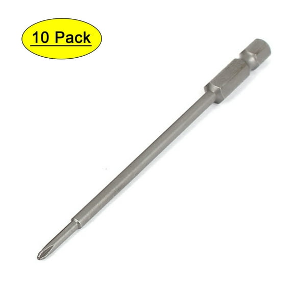 2.5mm PH0 Magnetic Screwdriver Power Screw Insert Bits 100mm Long 10pcs
