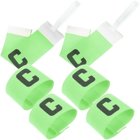 LOLIPPYY 6Pcs Elastic Captain Armband For Soccer Match In Durable Material