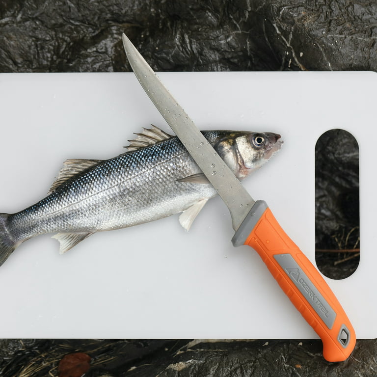 RUNCL Fishing Fillet Knife Combo Set, Fishing Tools Kit With 6 Fillet  Knife, Scissors, Sharpener, Fishing Pliers 