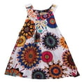 thumbnail image 1 of CNKOO Robe Sans Manches pour Bébé Fille Imprimé Bohème Robe d'Été Vêtements Verts 2-3 Ans, 1 of 4