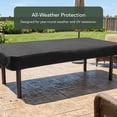thumbnail image 4 of Covermates Outdoor 8FT Pool Table Cover - Water-Resistant Vinyl, Mesh Vents - Black, 4 of 7
