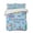 Blue, variant on Quilts King Size Bedding Set, Children's Day Lightweight Quilted Comforter, Airplanes Sailing Boats Tree Cartoon School Reversible Bedspread Coverlet with Pillow Covers for All Season, 96" x 106"