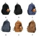 thumbnail image 5 of Qarigey para niña, bolsa de estudiante, bolso de hombro, multicolor, de gran capacidad, de pana, estilo Ins, dulce regalo, ligero Mochilas Negro (sin colgante) Qarigey AP018938-02, 5 of 6
