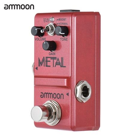 ammoon Nano Series Guitar Effect Pedal Heavy Metal Distortion True Bypass Aluminum Alloy