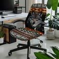 thumbnail image 2 of HELLHERO Aztec Wolf Print Computer Office Chair Cover Water Resistant, Durable Washable Rotating Chair Slipcovers, Anti-dust Desk Chairs Protector Size S, 2 of 7