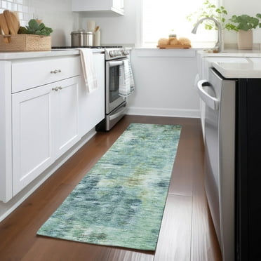 Addison Rugs Chantille Indoor/Outdoor Transitional Modern Teal Washable Runner Rug, 2'3" x 7'6"