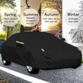 thumbnail image 5 of Cubierta completa impermeable para coche, protección para refugio contra el sol, la lluvia, la nieve, el polvo, para exteriores, color negro, S-xxl, 5 of 5