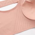 thumbnail image 5 of Brglopf Bra for Seniors Front Button Closure Bras Older Women No Underwire Easy Close Bra Full Coverage Soft Cup Sleep Bra Pink 3XL, 5 of 8