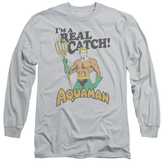 Dco/Real Catch Long Sleeve Adult 18/1 T-Shirt Silver