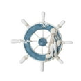 thumbnail image 2 of Nautical Wooden Ship Sailboat Steering Wheel Wall Decor Home Decoration Beach Theme Nautical Wall Art Fishing Boat Sailor Marine Decor Living Room Bedroom Office, 2 of 2