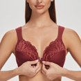 thumbnail image 4 of CHUANK Underwire Front Closure Bras for Women Black 34B, 4 of 5